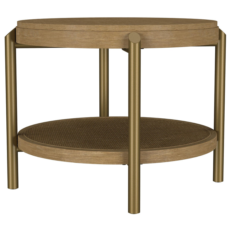 Arini 3-piece Round Coffee and End Table Set Sand Wash - 706188-S3