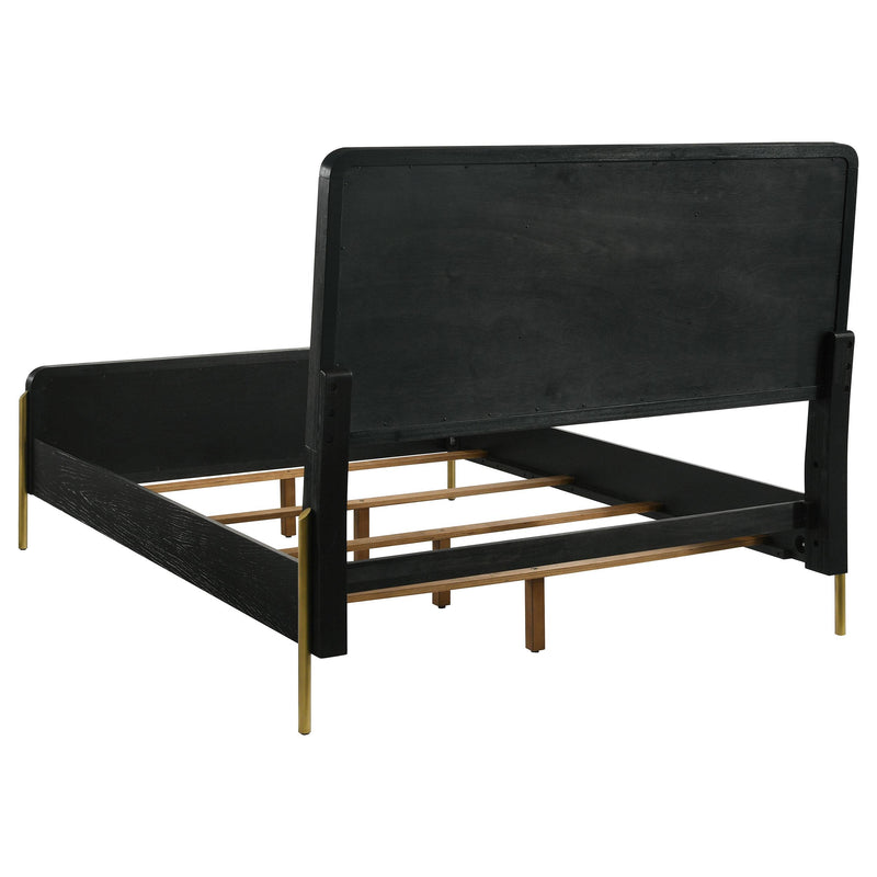 Arini 4-piece Eastern King Bedroom Set Black and Natural - 224330KE-S4
