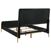 Arini 4-piece Eastern King Bedroom Set Cream and Black - 224331KECRM-S4