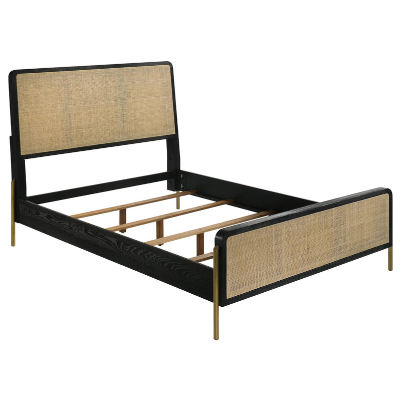 Arini 4-piece Queen Bedroom Set Black and Natural - 224330Q-S4