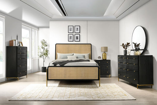 Arini 5-piece California King Bedroom Set Black and Natural - 224330KW-S5