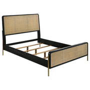 Arini 5-piece Eastern King Bedroom Set Black and Natural - 224330KE-S5