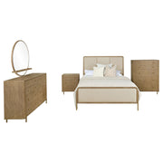 Arini 5-piece Eastern King Bedroom Set Cream and Sand Wash - 224301KECRM-S5