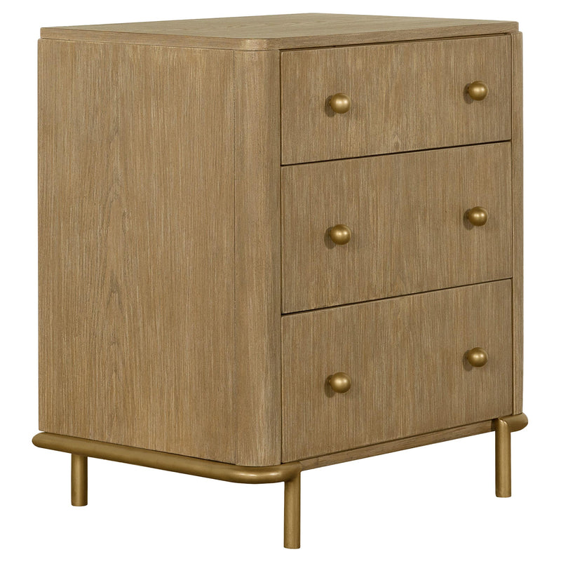 Arini 5-piece Eastern King Bedroom Set Cream and Sand Wash - 224301KECRM-S5