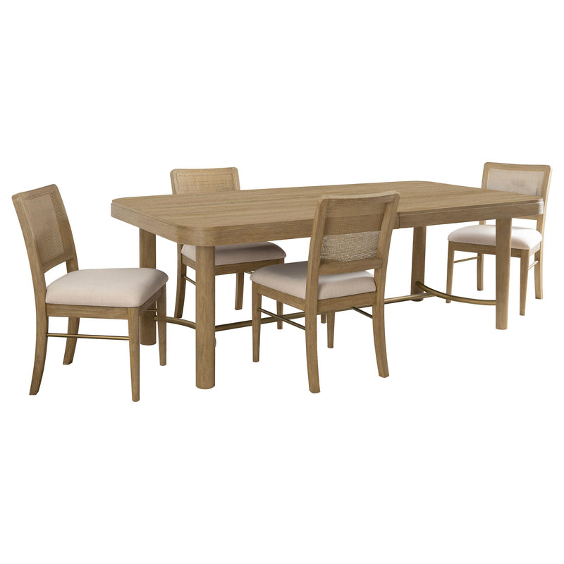 Arini 5-piece Extension Leaf Dining Table Set Sand Wash - 108931-S5W
