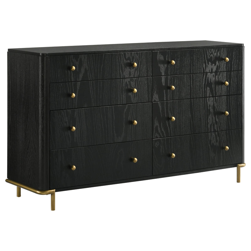 Arini 5-piece Queen Bedroom Set Cream and Black - 224331QCRM-S5