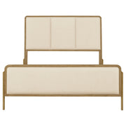 Arini 56-inch Eastern King Panel Bed Cream and Sand Wash - 224301KECRM