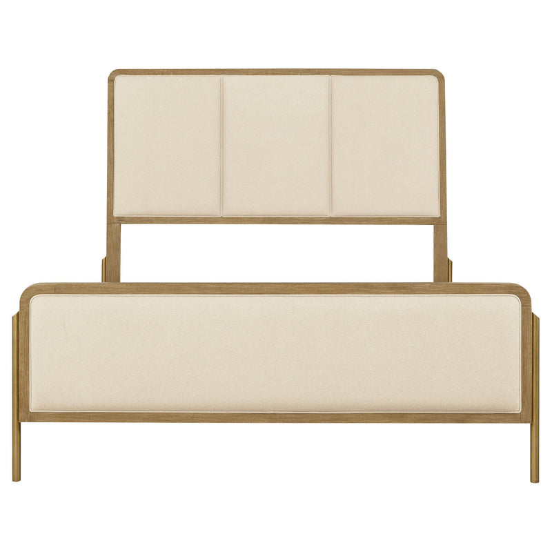 Arini 56-inch Queen Panel Bed Cream and Sand Wash - 224301QCRM
