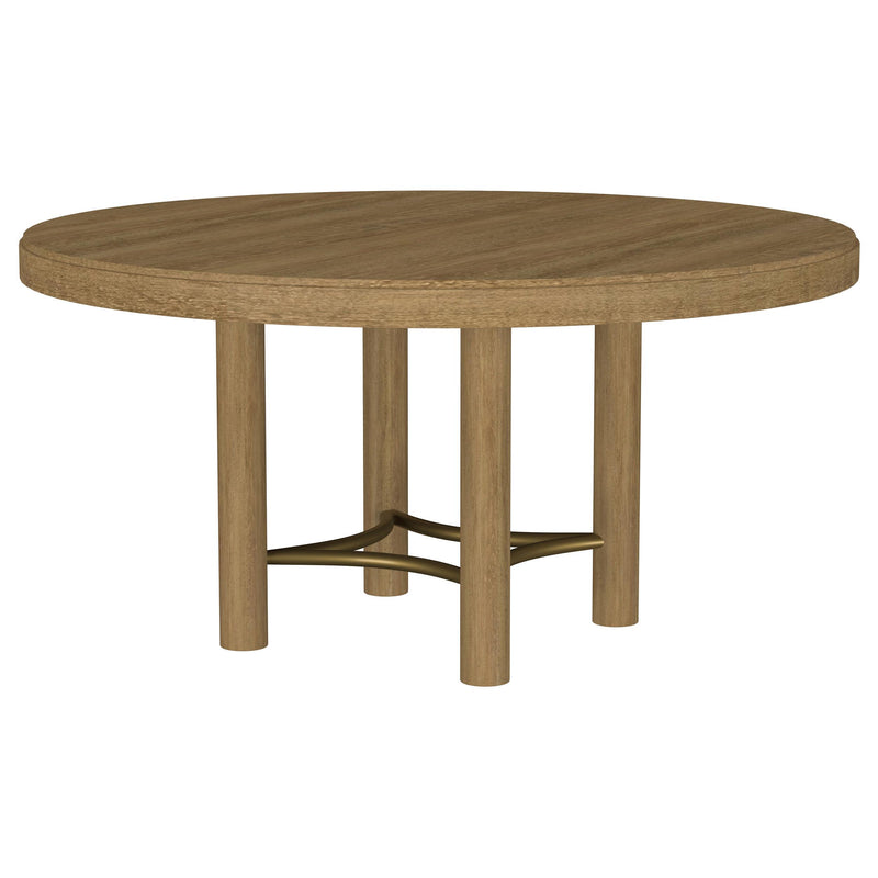 Arini 60-inch Round Wood Dining Room Table Sand Wash - 108930