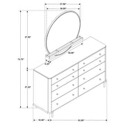Arini 8-drawer Dresser with Mirror Black - 224333M