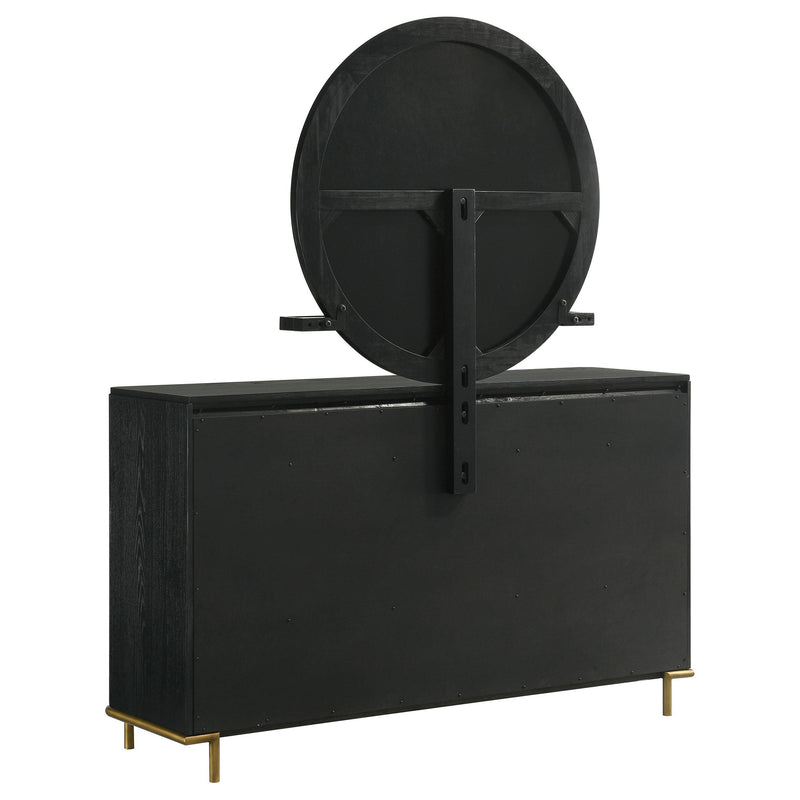 Arini 8-drawer Dresser with Mirror Black - 224333M