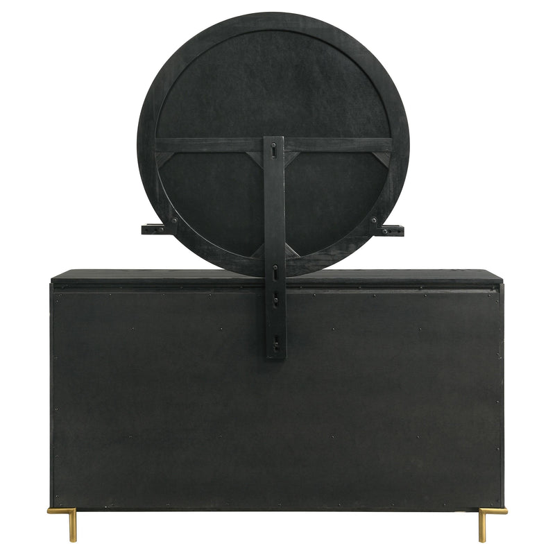 Arini 8-drawer Dresser with Mirror Black - 224333M