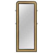 Arini Cane Weave Full Length Standing Floor Mirror Black - 224339