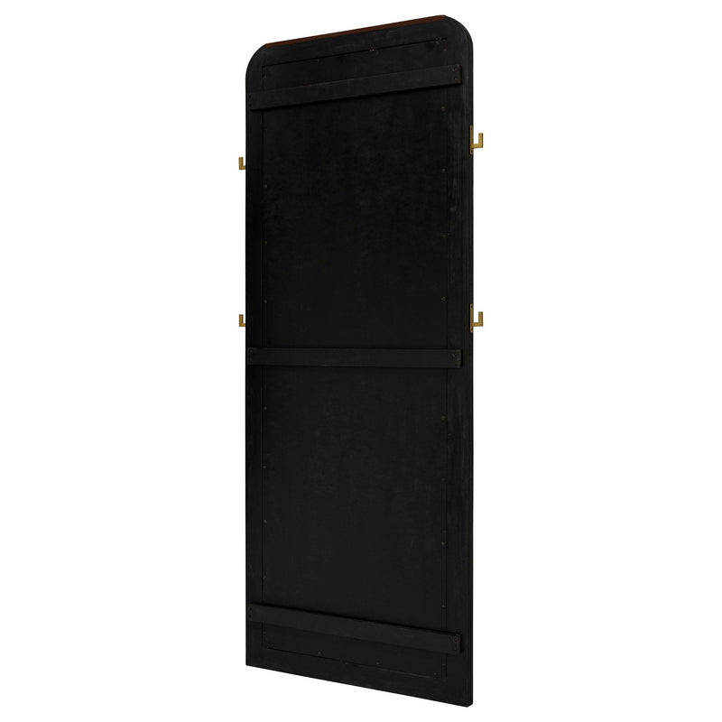 Arini Cane Weave Full Length Standing Floor Mirror Black - 224339