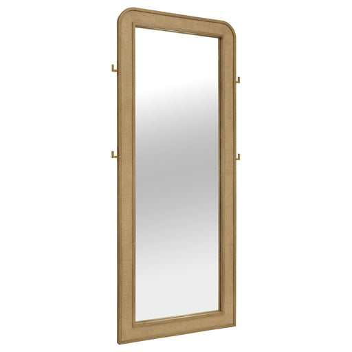 Arini Cane Weave Full Length Standing Floor Mirror Sand Wash - 224309