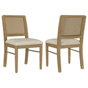 Arini Rattan Cane Dining Side Chair Sand Wash (Set of 2) - 108932SWD