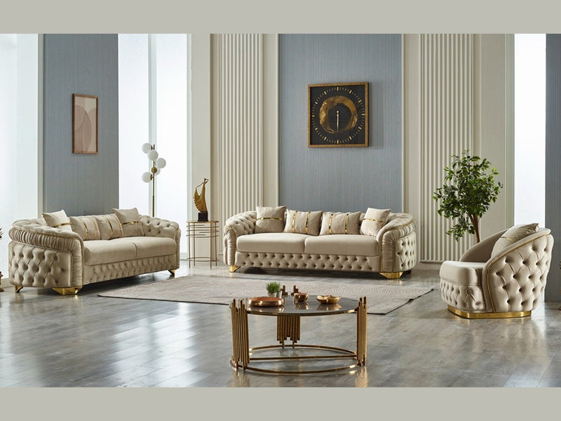Arizona 28" Wide Tufted Armchair - Gate FurnitureAccent Chairs