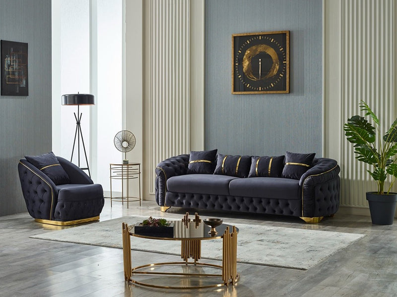 Arizona 28" Wide Tufted Armchair - Gate FurnitureAccent Chairs