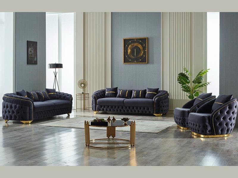 Arizona 28" Wide Tufted Armchair - Gate FurnitureAccent Chairs