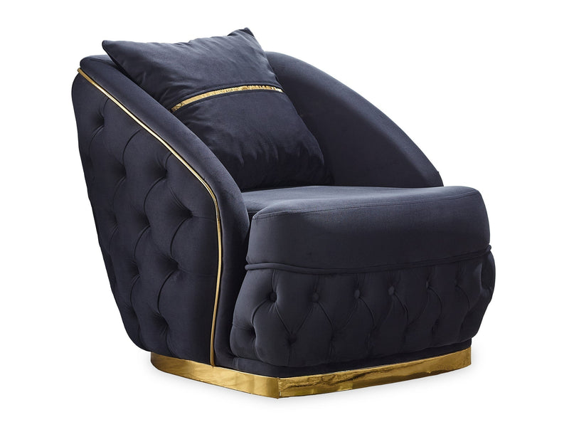 Arizona 28" Wide Tufted Armchair - Gate FurnitureAccent Chairs