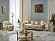 Arizona 3-pieces (Sofa & Loveseat & Chair) Livingroom Set Beige in Beige - 101-ARI-ANK529-321