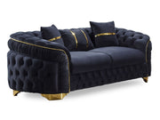 Arizona 4-pieces (Sofa & Loveseat & 2 Chair) Livingroom Set Anthracite in Anthracite - 101-ARI-ANK154-3211