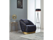 Arizona 4-pieces (Sofa & Loveseat & 2 Chair) Livingroom Set Anthracite in Anthracite - 101-ARI-ANK154-3211