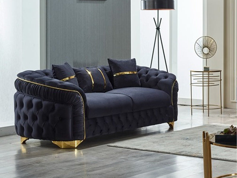 Arizona 80" Wide Tufted Loveseat - Gate FurnitureLoveseat