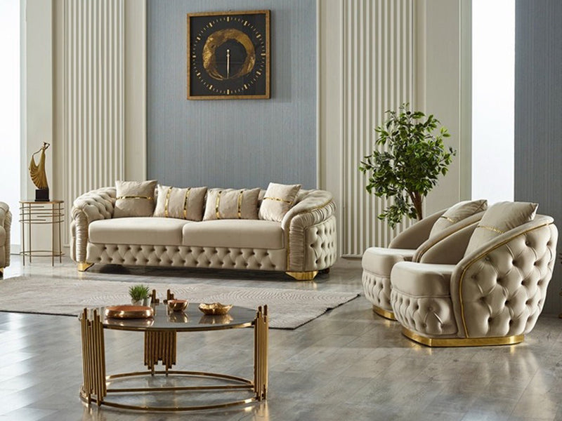 Arizona 92" Wide Tufted Sofa - Gate FurnitureSofas