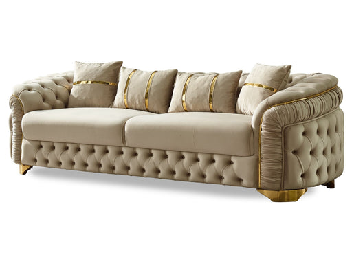 Arizona Stationary Sofa Beige in Beige - 101-ARI-ANK529-3