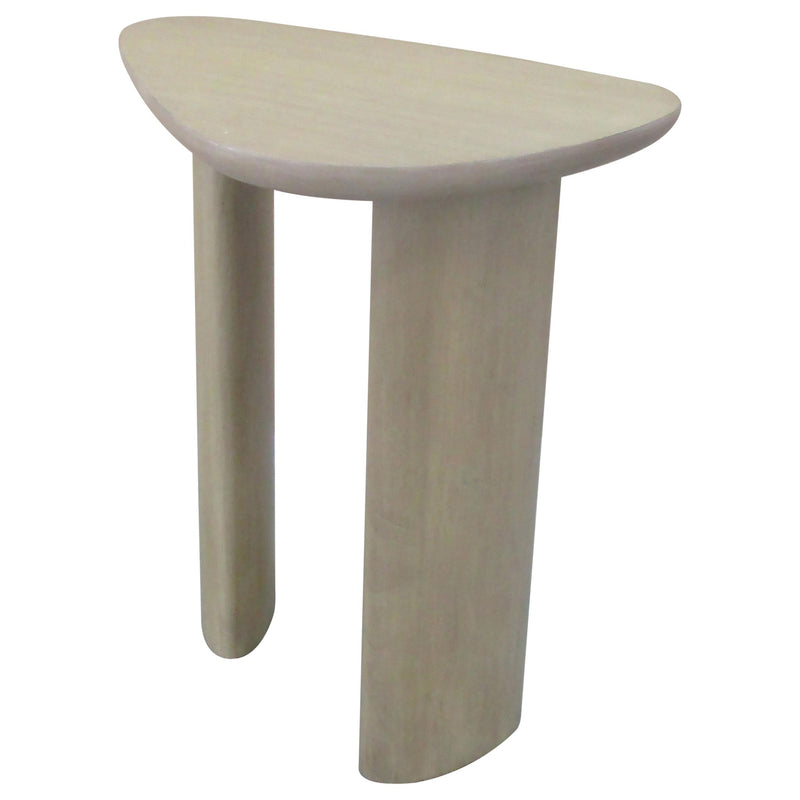 Arjona Contemporary Triangular End Table with Oak Veneer Honey Oak - 701667