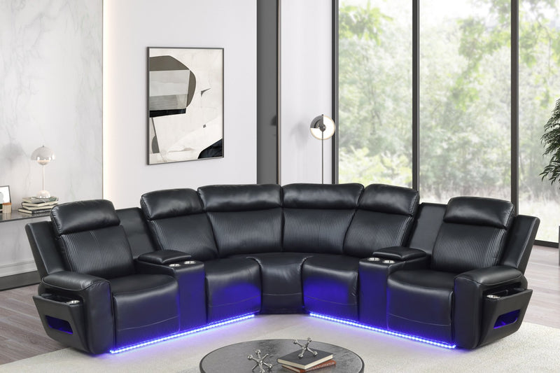 Arkansas Black Sectional - R385-SEC