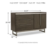 Arkenton King Panel Bed with Dresser in Grayish Brown - PKG014299
