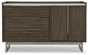 Arkenton King Panel Bed with Dresser in Grayish Brown - PKG014299