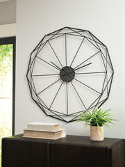 Arkthorne Black Wall Clock - A8010429