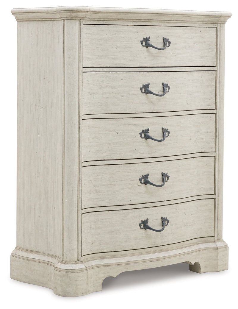 Arlendyne Antique White Upholstered Bedroom Set - Gate FurnitureBedroom Set