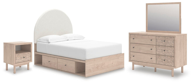 Arloster Full Panel Storage Bed, Dresser, Mirror and Nightstand - PCB1566B17