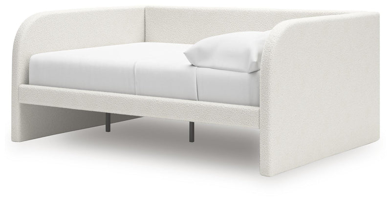 Arloster Full Upholstered Day Bed, Dresser and Mirror - PCB1566B15