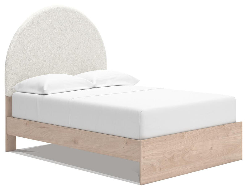 Arloster Full Upholstered Panel Bed, Dresser and Mirror - PCB1566B13