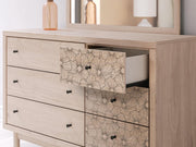 Arloster Full Upholstered Panel Bed, Dresser and Mirror - PCB1566B13