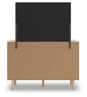 Arloster Full Upholstered Panel Bed, Dresser and Mirror - PCB1566B13