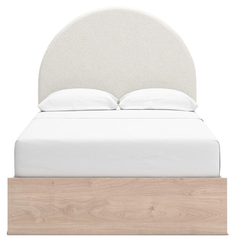 Arloster Full Upholstered Panel Bed, Dresser and Mirror - PCB1566B13