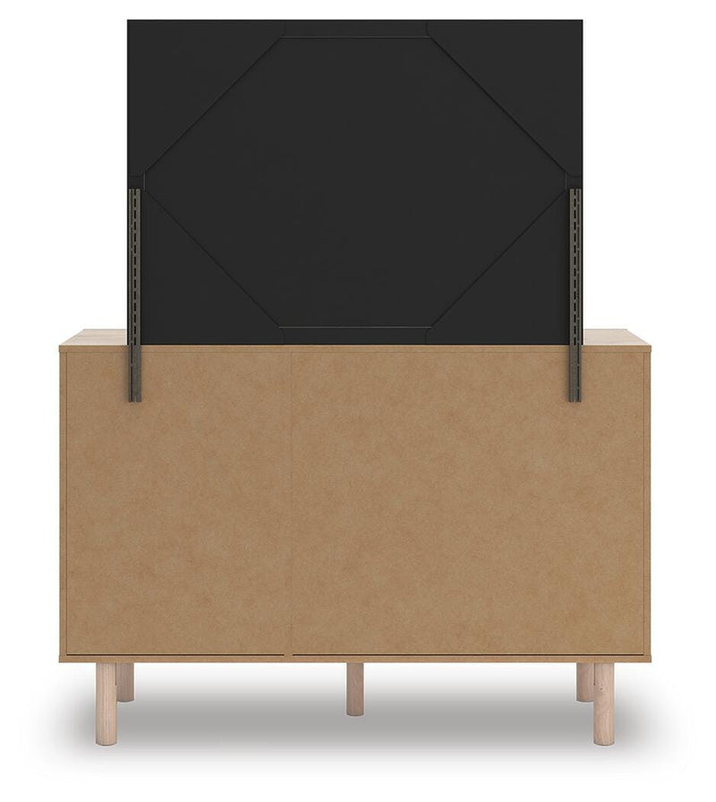 Arloster Tan Dresser and Mirror - PCB1566B1