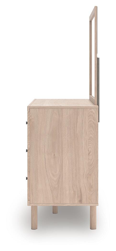 Arloster Tan Dresser and Mirror - PCB1566B1