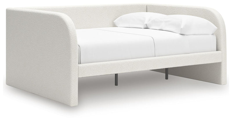 Arloster Tan/White Full Upholstered Day Bed - PCB1566B10