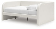 Arloster Tan/White Full Upholstered Day Bed - PCB1566B10