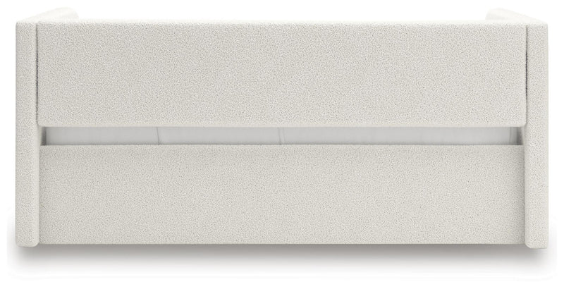 Arloster Tan/White Full Upholstered Day Bed - PCB1566B10