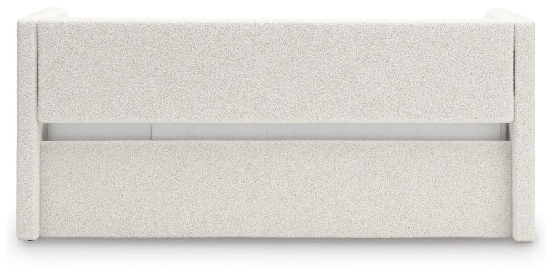 Arloster Tan/White Twin Upholstered Day Bed - PCB1566B8