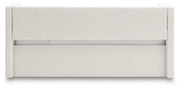 Arloster Tan/White Twin Upholstered Day Bed with Storage - PCB1566B9