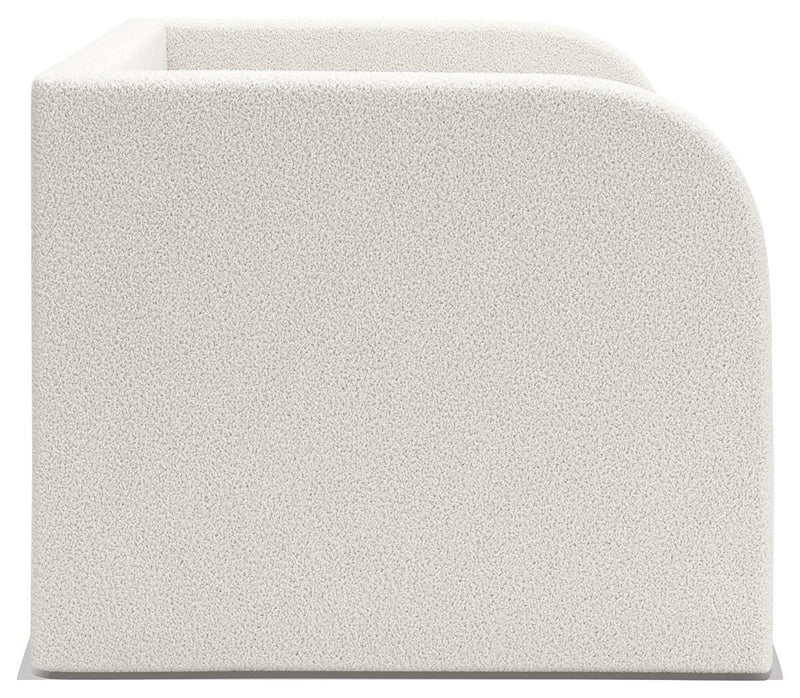 Arloster Tan/White Twin Upholstered Day Bed with Storage - PCB1566B9